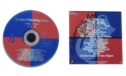 A CD of the best of the Rolling Stones